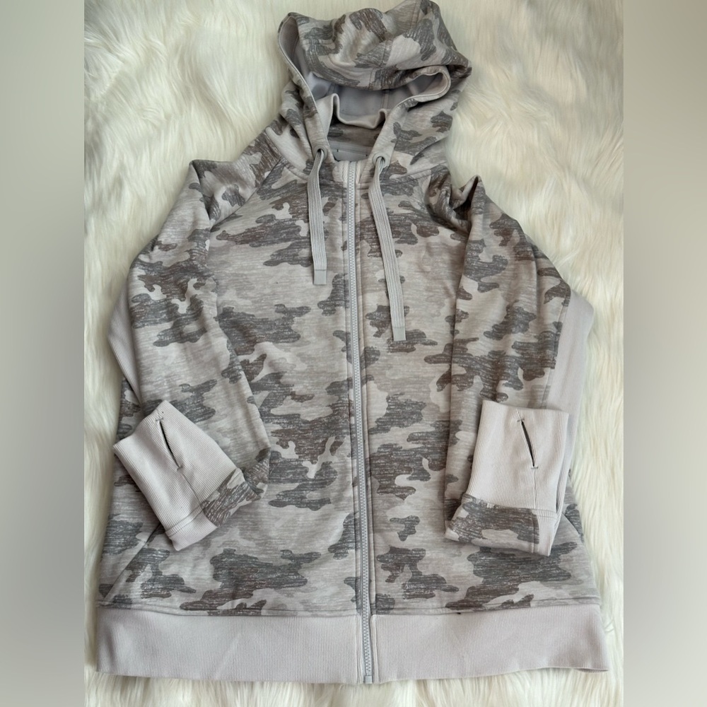 EUC - Athleta Camouflage Zip-Up Hoodie